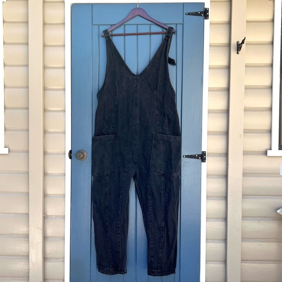 We The Free High Roller Jumpsuit Overalls Women Size L - Picture 4 of 11